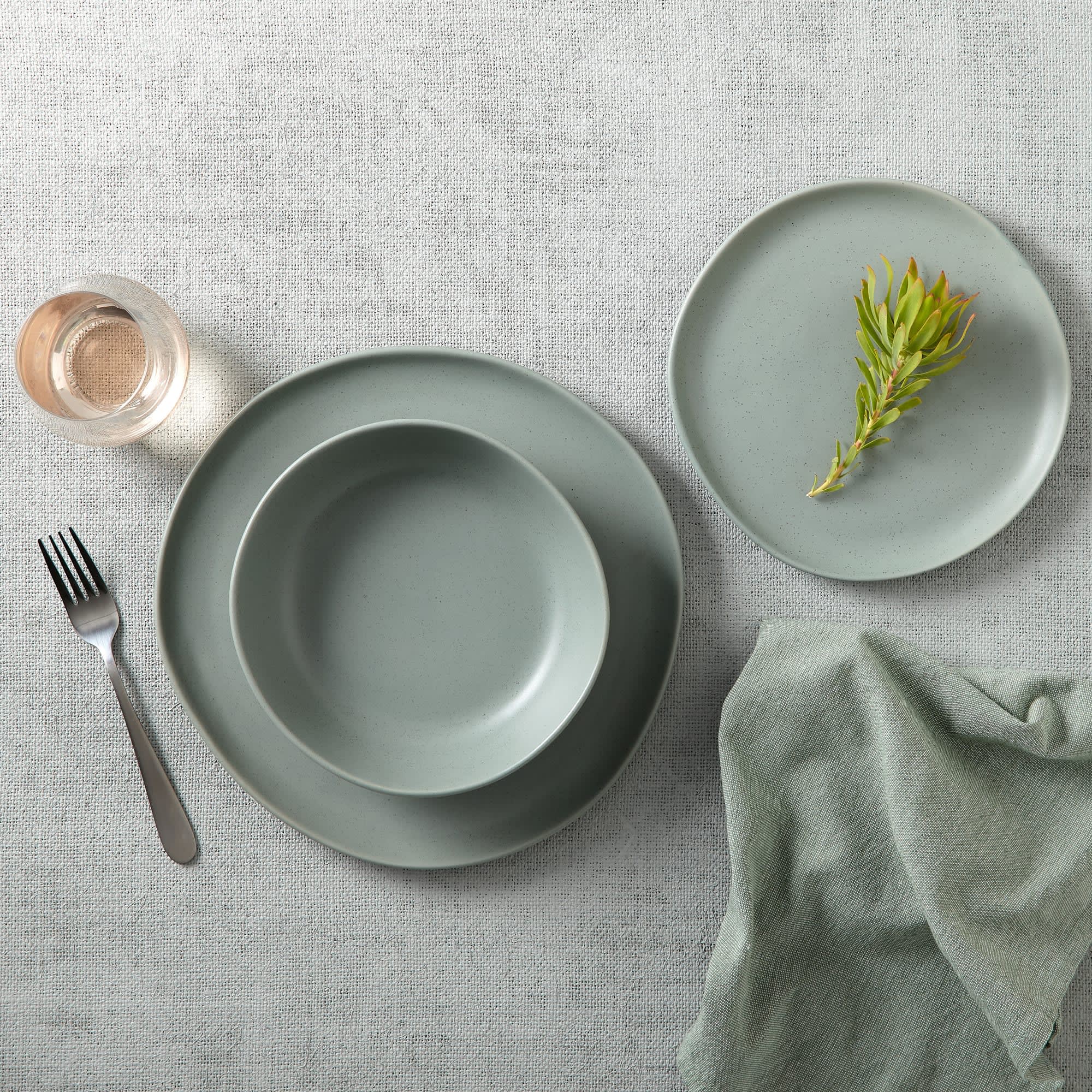 Salisbury & Co Tierra Dinner Set 12pc Sage Green Kitchen Warehouse™